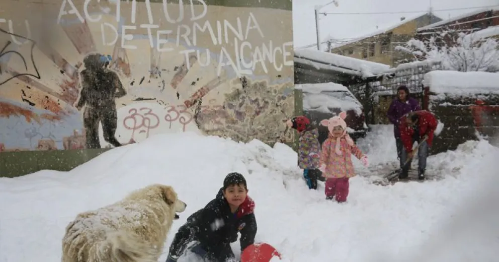 Las imágenes de la nevada