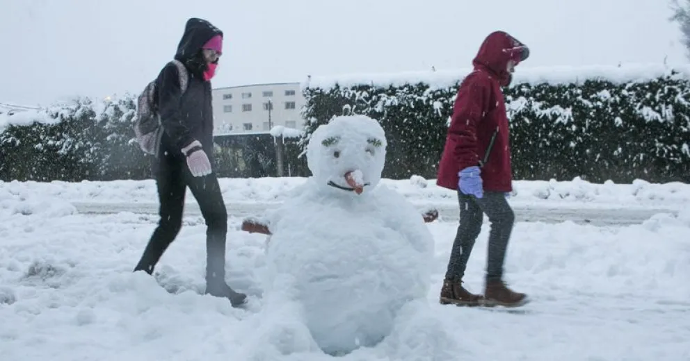 Se espera que paren las nevadas y comiencen las temperaturas bajo cero