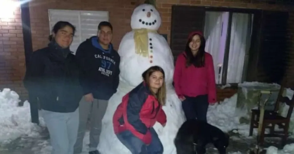 No faltaron los muñecos de nieve