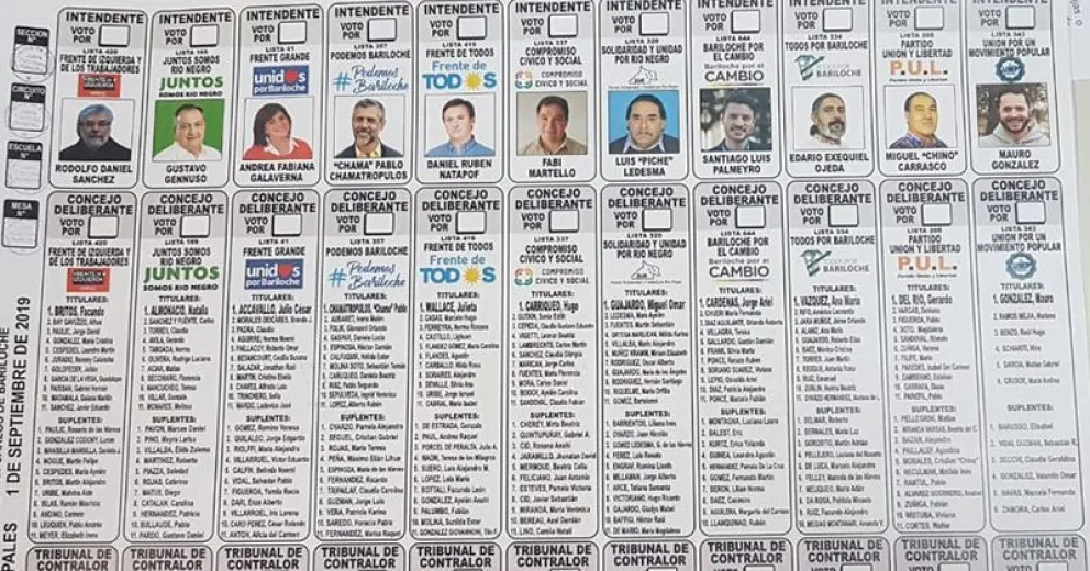La boleta única de Bariloche que ahora impulsan en Nación y Provincia