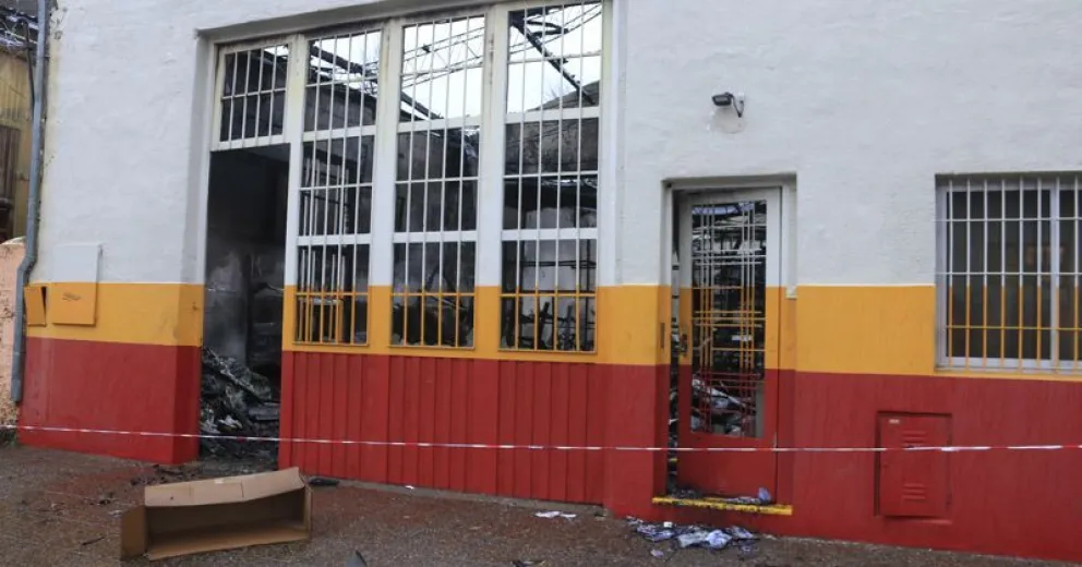 Así quedó la fábrica después del incendio