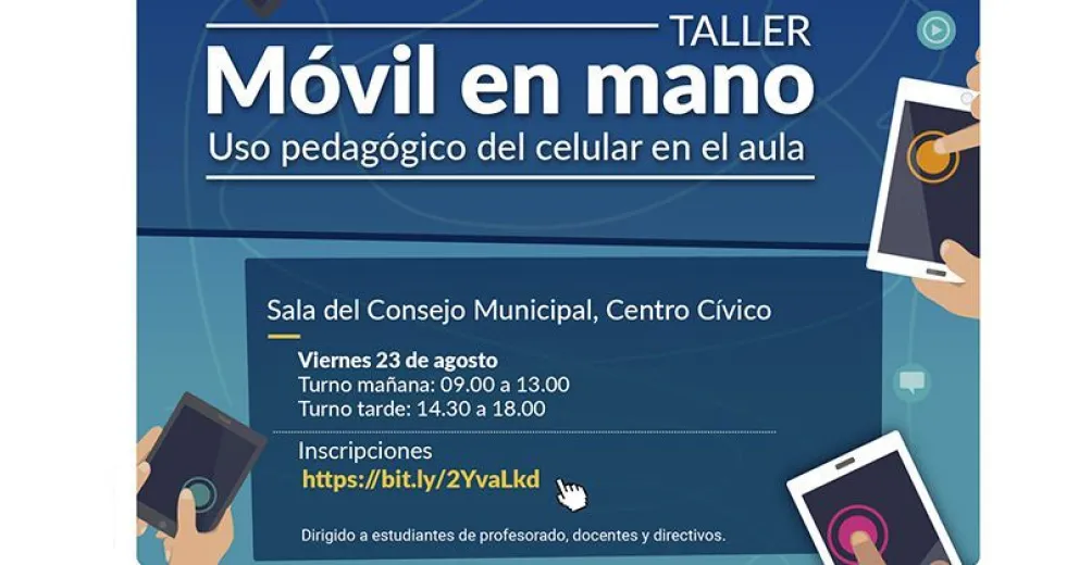 Brindan taller para docentes sobre el uso del celular en clase
