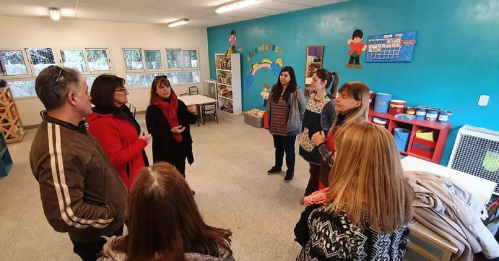 El jardín de la escuela 129 de Colonia Suiza ya utiliza dos nuevas salas