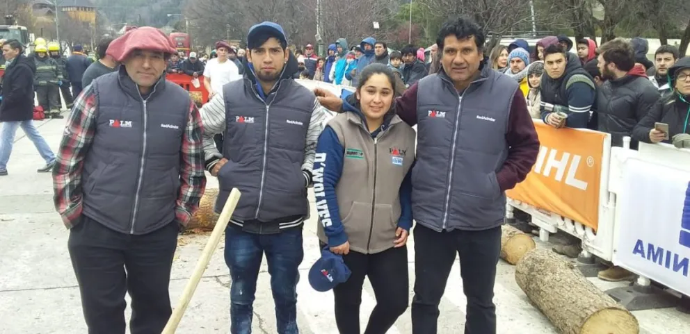San Martín de los Andes aplaudió la habilidad de los Quijada con el hacha