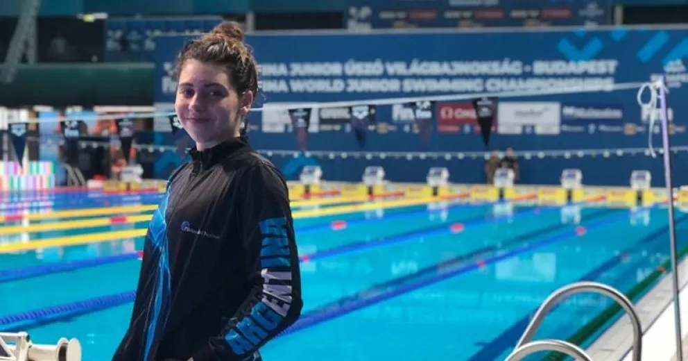 Anna Huusmann logró un récord nacional en el mundial de natación