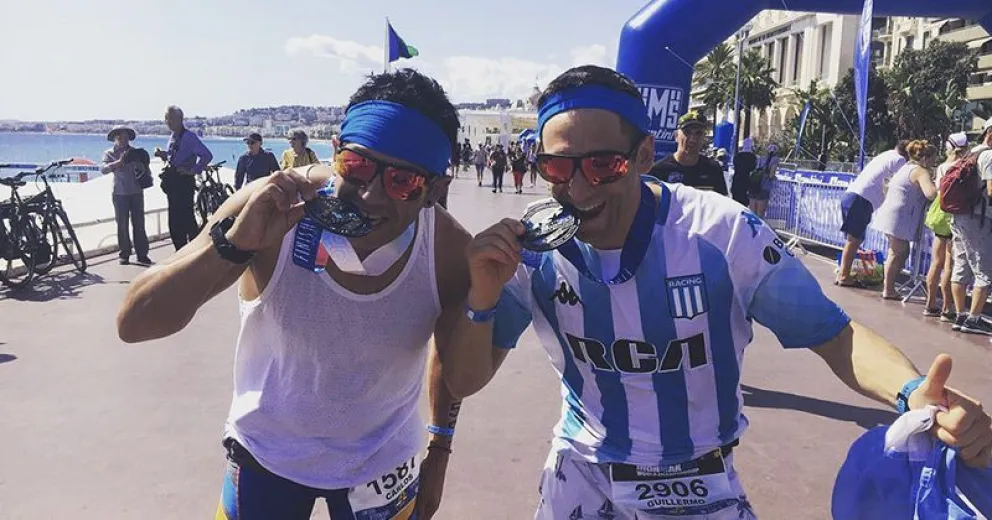 Antes del mundial de Hawai, Guille García corrió el medio Ironman de Niza