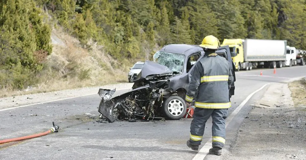 Falleció el hombre que estaba grave tras el choque en Ruta 40