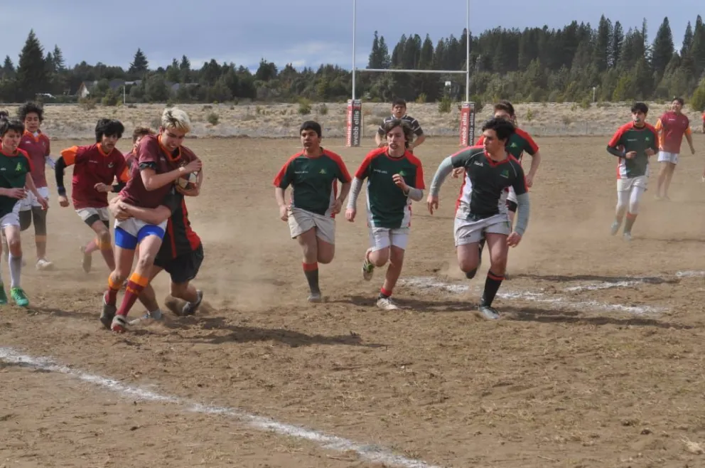 Los infantiles tuvieron su encuentro en Bariloche Rugby Club