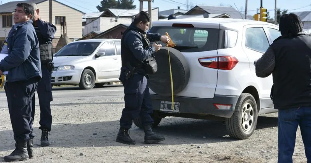 Una conductora herida al ser chocada desde atrás