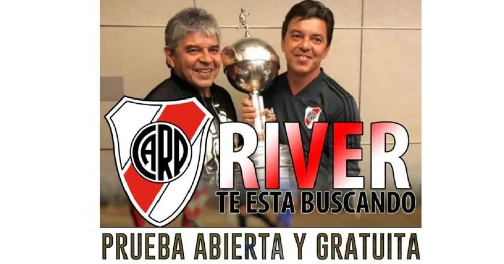 El padre de Marcelo Gallardo llega a Bariloche para observar jugadores