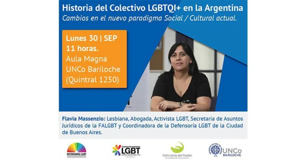 Invitan a participar de la charla "Historia del colectivo LGBT+ en la Argentina"
