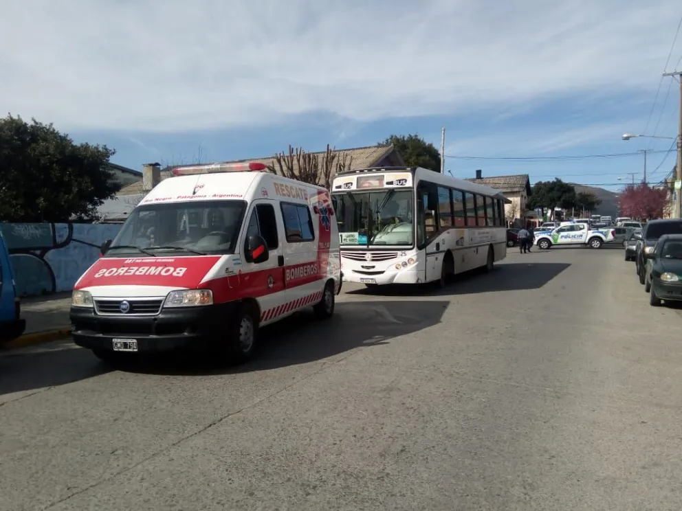 Una niña resultó herida como consecuencia de una frenada brusca