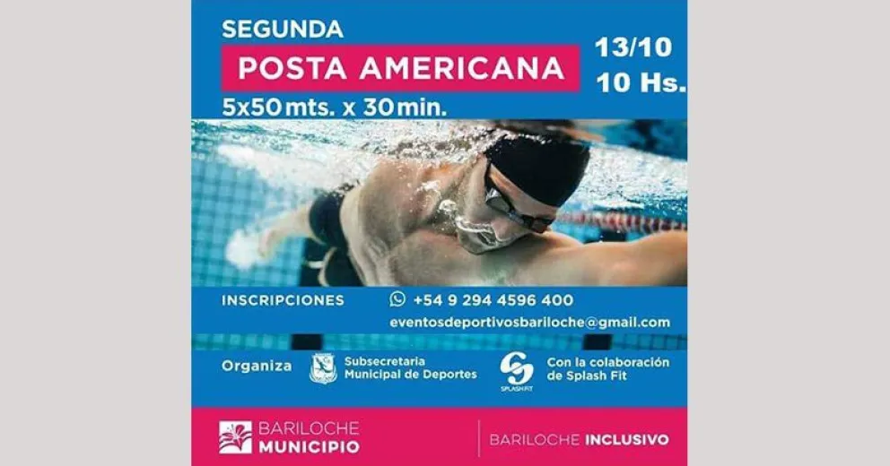 Llega la segunda posta americana de natación