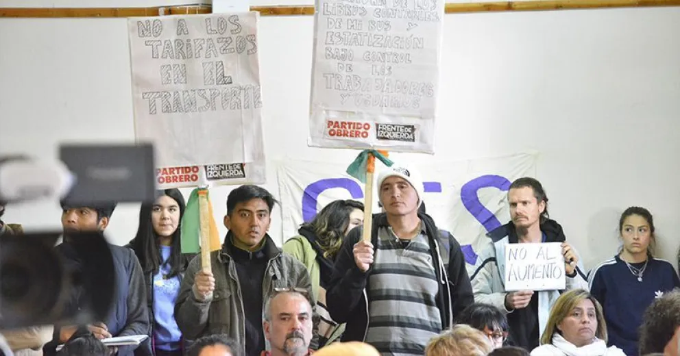 La gran mayoría rechazó el aumento  del precio del boleto de colectivos