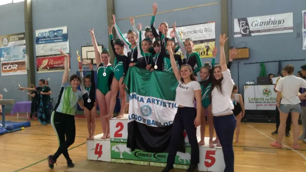 Gran nivel de las gimnastas barilochenses en el Selectivo Provincial de Río Colorado