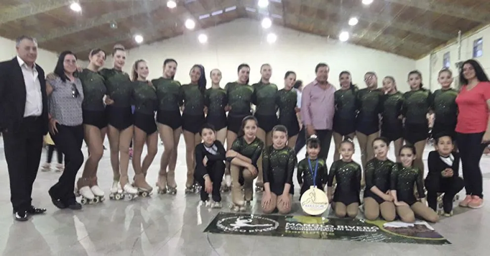 Gran actuación de los patinadores barilochenses