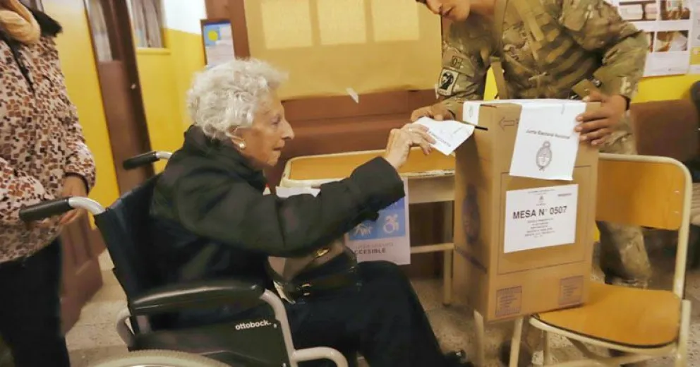 Con 97 años fue a votar