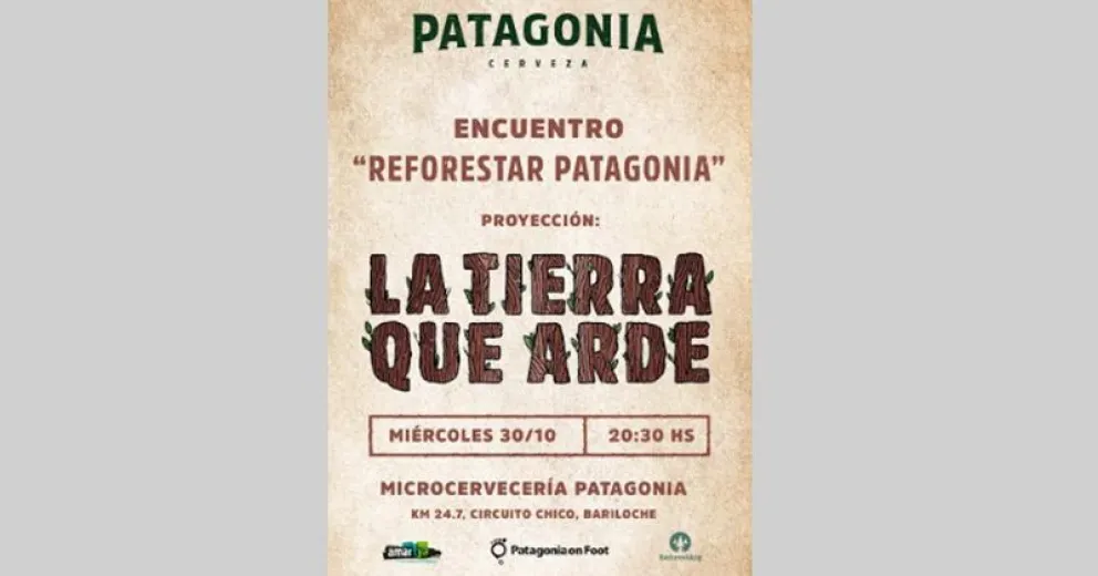 El documental “La tierra que arde” se presentará en Cervecería Patagonia