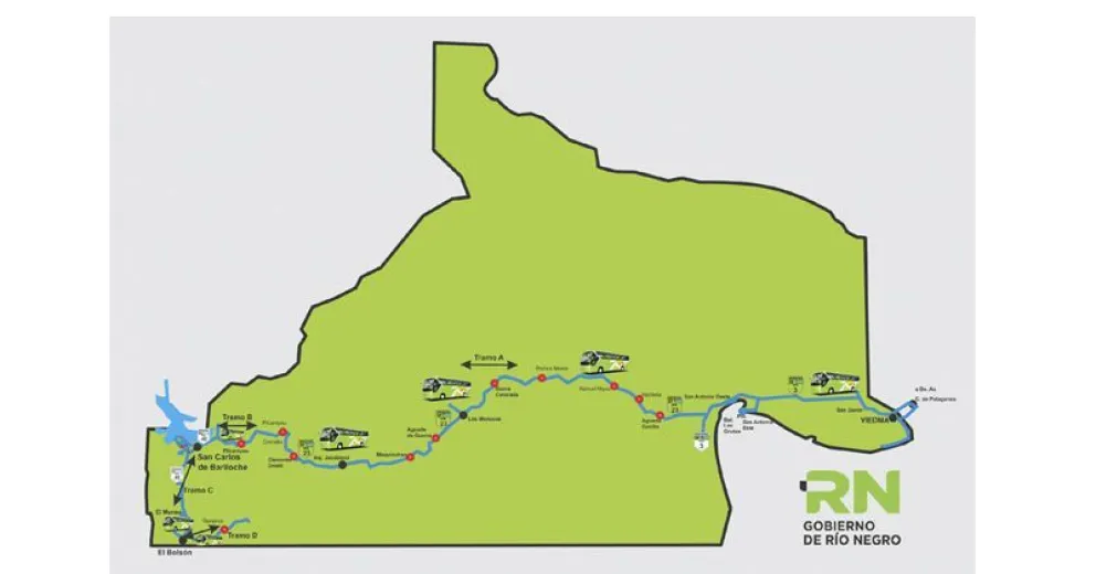 La Provincia licita la concesión del transporte de pasajeros de la Región Sur y Zona Andina