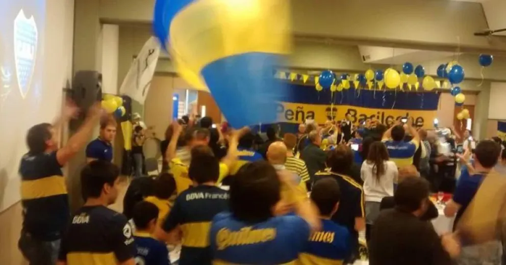 Peña de Boca acompaña a José Beraldi y Royco Ferrari para conducir a Boca Juniors