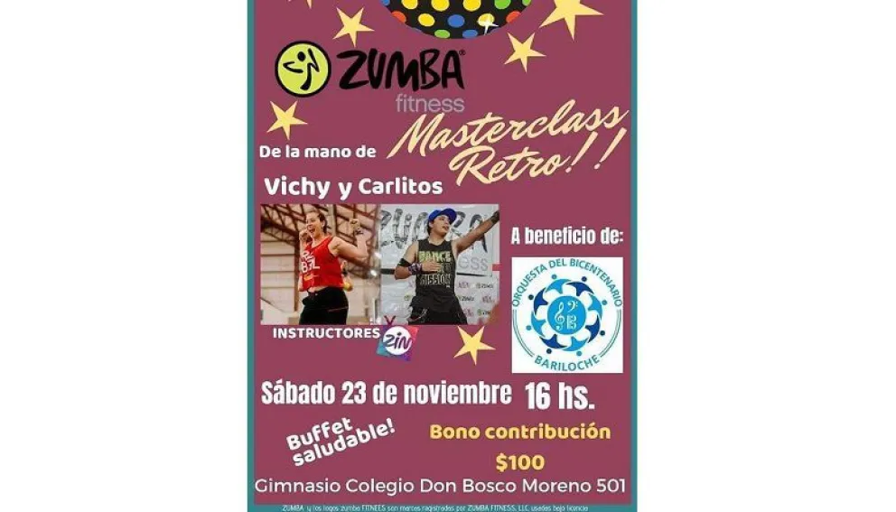 Master Class de Zumba a beneficio de la Orquesta del Bicentenario
