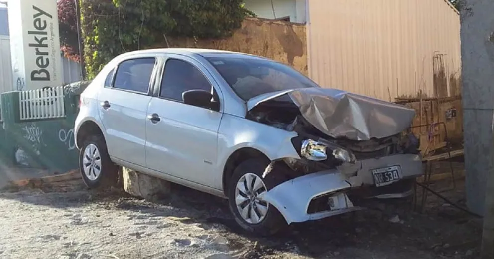  El choque se produjo en Gallardo casi esquina Palacios.
