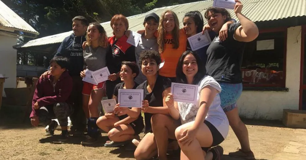 Las chicas de BRC rugby despidieron el año.