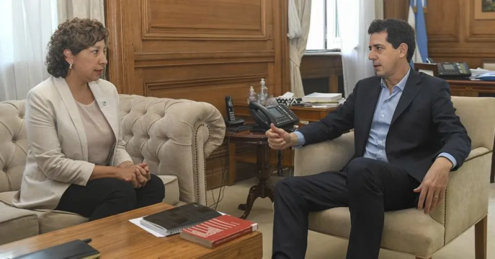 Wado de Pedro recibió a la gobernadora Carreras