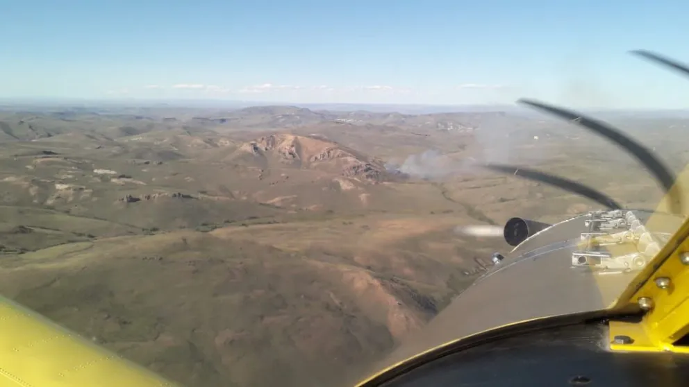 El SPLIF trabajó en un incendio forestal en el cerro Villegas