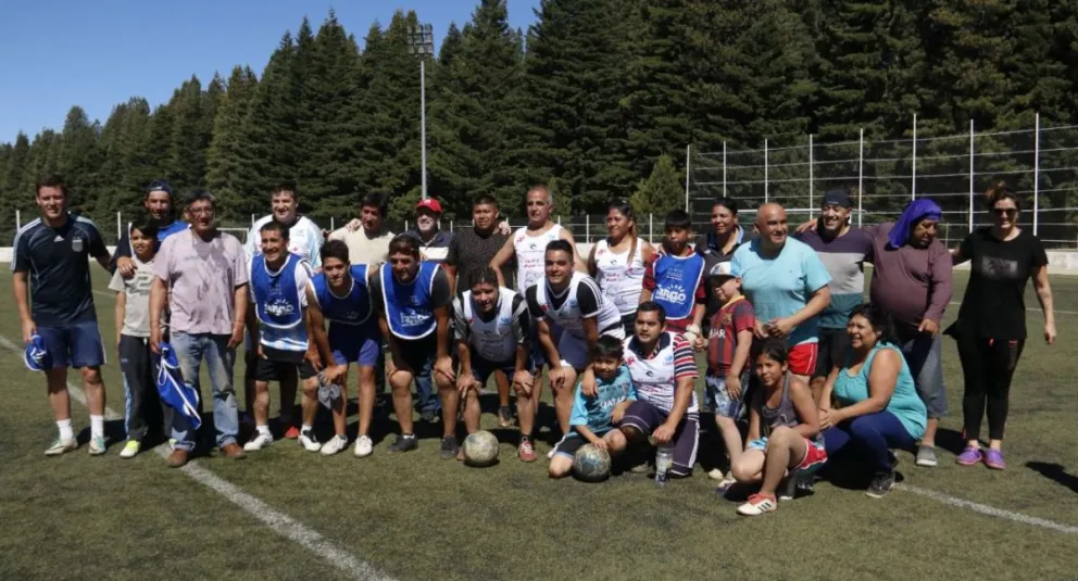 El fútbol fue la excusa para  ayudar a la familia Peña