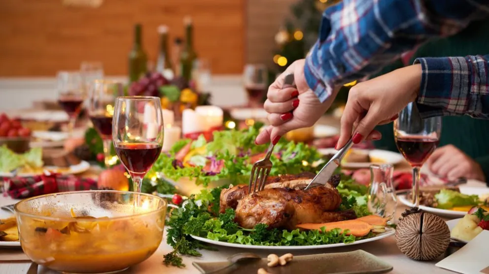 Cuidar la salud en la cena de fin de año