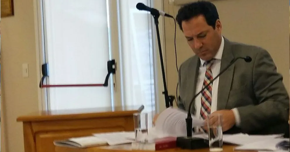 El fiscal Martín Govetto formuló cargos contra el acusado.