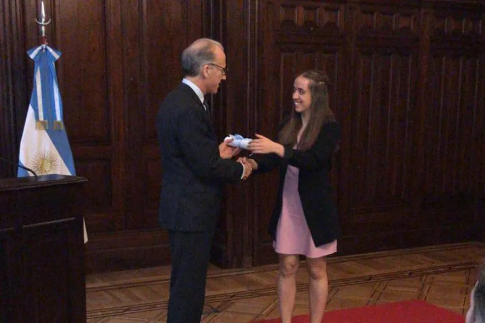 Abogada de Bariloche recibió un reconocimiento de la Corte Suprema de Justicia