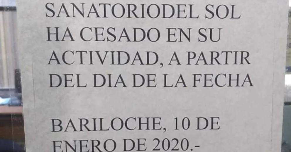 Cerraron el ingreso al Sanatorio del Sol