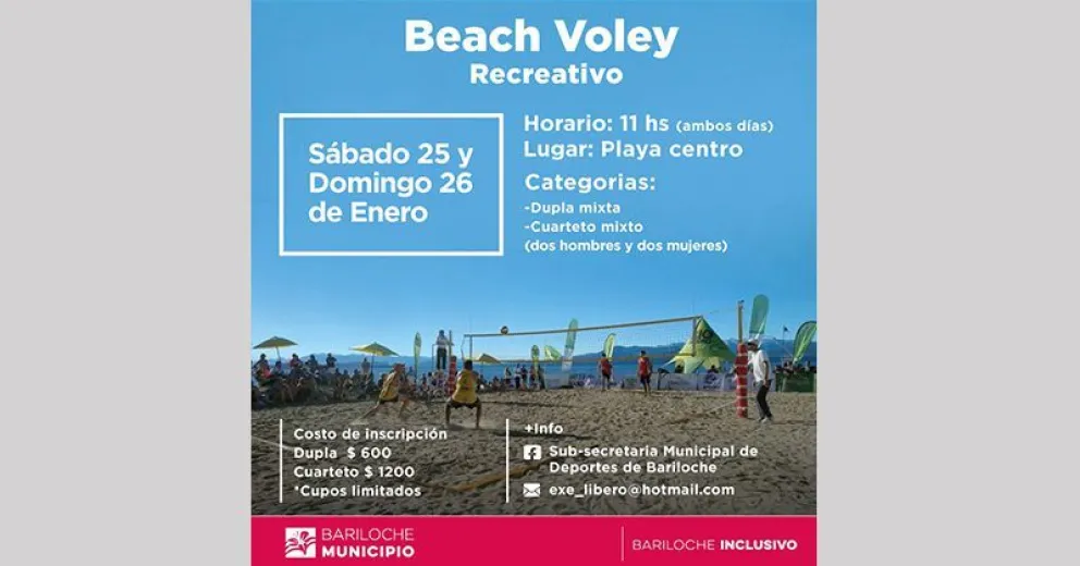 Para disfrutar del beach vóley