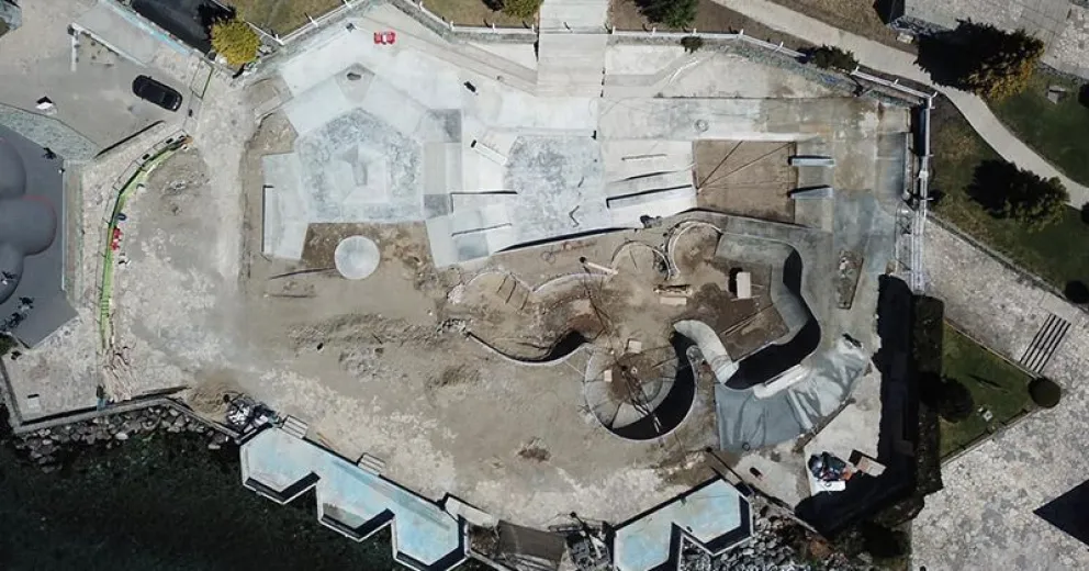 Ecotasa: en los próximos días realizarán “el grueso” de la obra del skate park