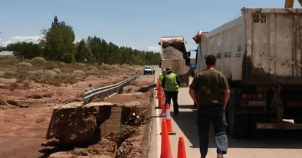 Continúan los trabajos en la Ruta 237 y el corte se extiende hasta el mediodía