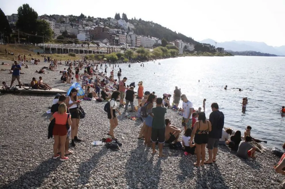 Una ola de calor llegó a Bariloche