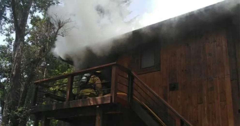 Fuego en una vivienda en la zona de los kilómetros