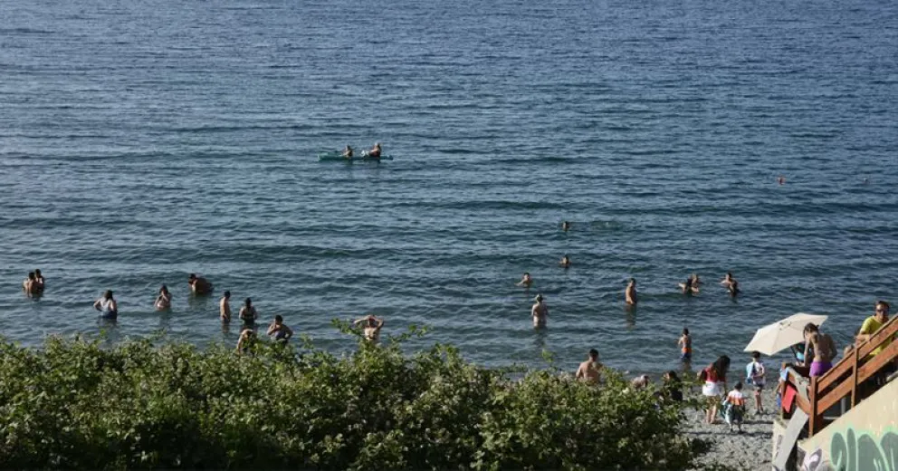 Sol y playa en unas espectaculares jornadas de verano en Bariloche