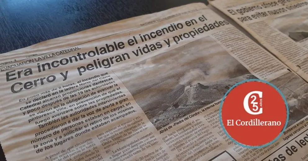 El año en que ardieron el cerro Catedral y los alrededores de la ciudad
