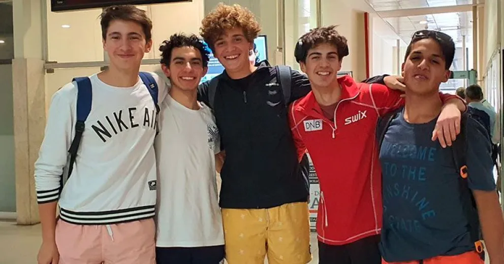 Pedro Cotaro y Mateo Sauma arribaron de los Juegos Olímpicos de la Juventud