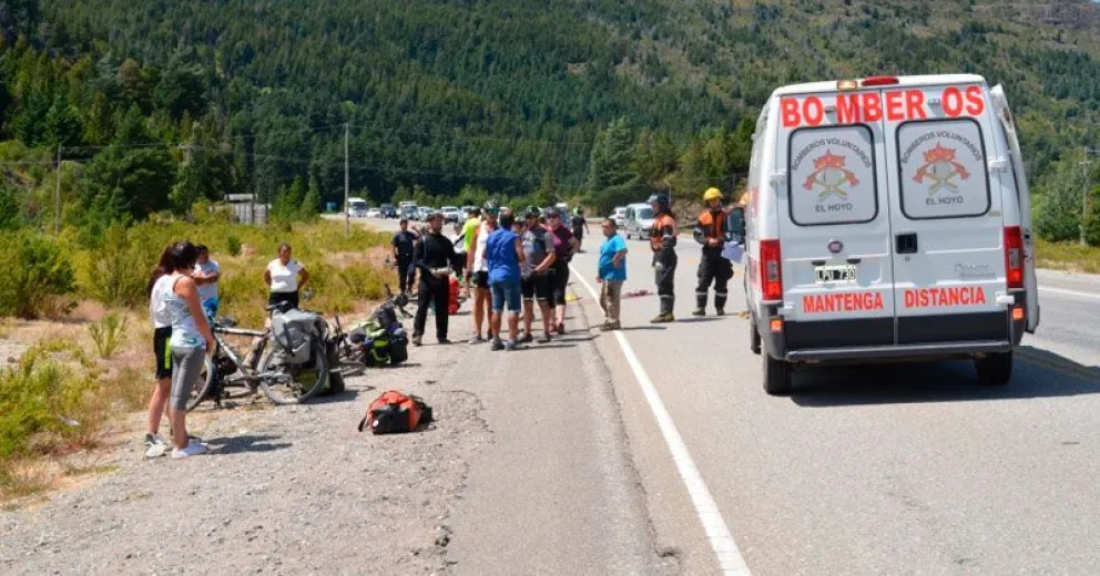 Murió una ciclista tras fuerte caída en Paraje Pedregoso  