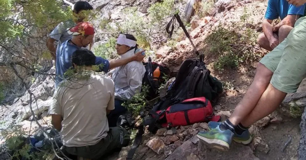 Una mujer se accidentó en el cerro Ventana