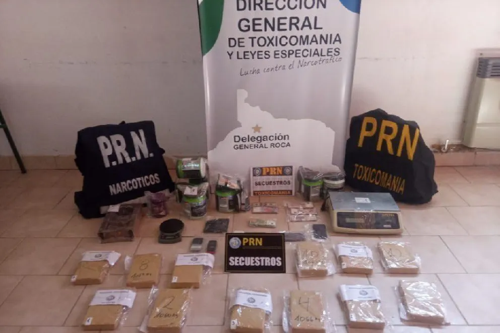 Operativo "Ruta Blanca": desarticulan banda que comercializaba drogas en Río Negro y Chubut
