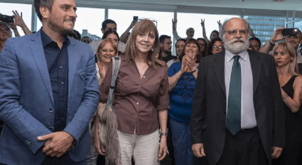 Cabandié junto a Somma en su asunción.