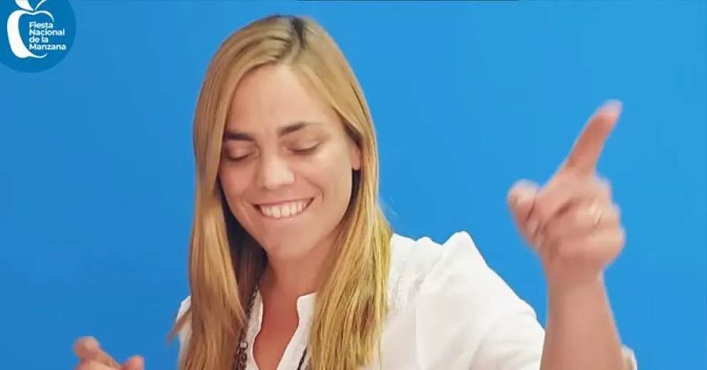 Mirá el video que grabó María Emilia Soria para confirmar a Los Palmeras
