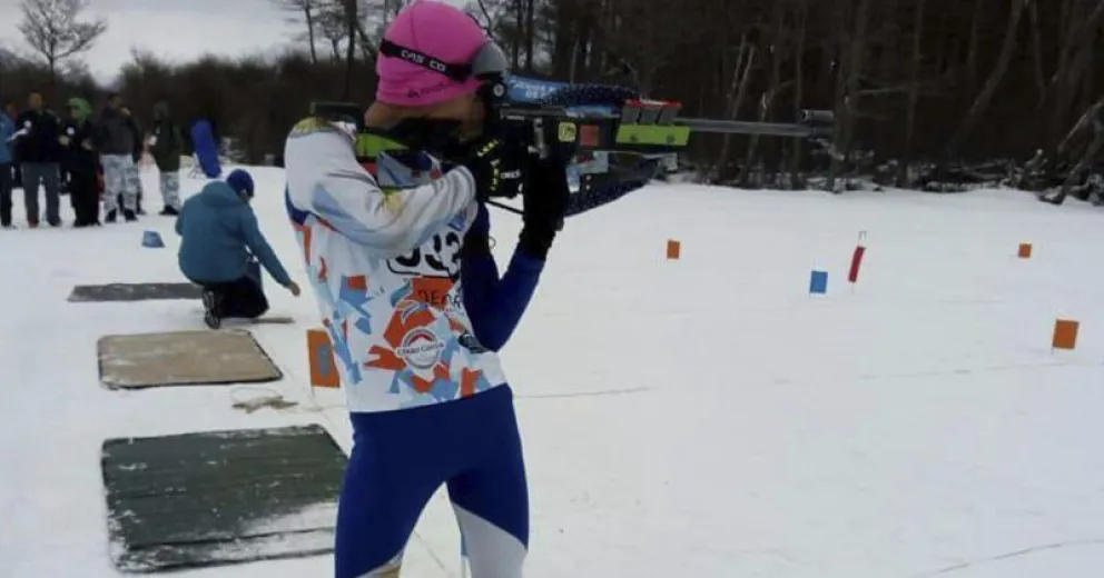 Los barilochenses Javier Giménez y Sofía Kydasiouk participan del Mundial Junior de Biathlon en Suiza