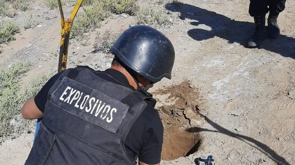 Activan protocolo para detonar dos granadas encontradas en San Antonio Oeste