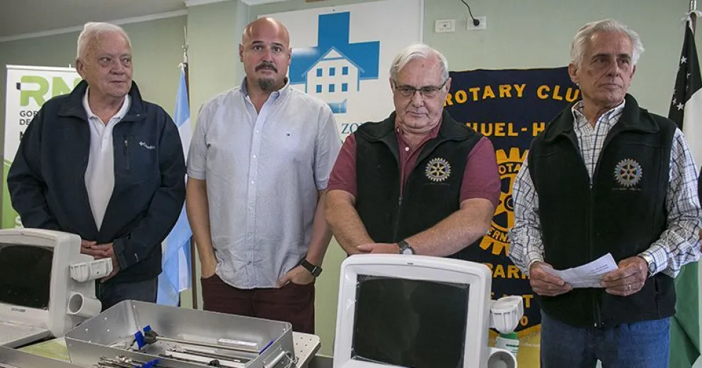 El hospital zonal recibió equipamiento donado por el Rotary Nahuel Huapi